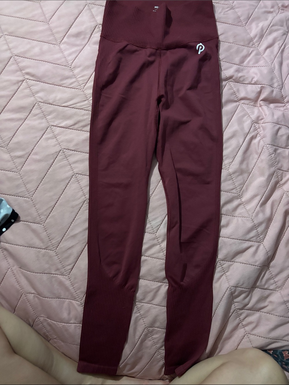 P.E Nation womens Burgundy High-Waist Performance Leggings